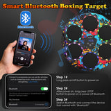 Music Boxing Machine with Boxing Gloves - Wall Mounted Punching Machine for Adults & Kids, 9-Speed Punch Game, Wall Boxing Punching Pad, Upgrade Gifts for Boys Age 6+ (Graffiti)