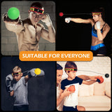 OLIKER Boxing Reflex Ball for Adults and Kids, 4 Levels Boxing Ball with Adjustable Headbands, Perfect for Reaction, Agility, Punching Speed (Set-1)