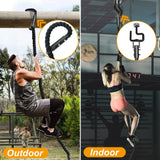 DAJOUJS Climbing Rope 1.5 Inch Diameter 10FT Length Gym Climbing Rope for Workout Fitness & Strength Training, Gym Rope, Exercise Climbing Rope in Black for Adults or Kids Outdoor & Indoor DAJOUJS