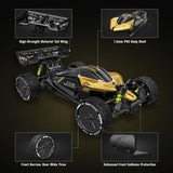 RIAARIO 1/10 Brushless RC Cars, RTR, Beginner, MAX 50+ MPH, Metal Drivetrain, 4WD, Waterproof Electronics, Carbon Fiber, Black, Ages 14+