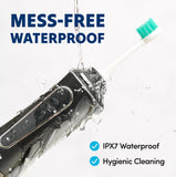 Puur Smile Professional Water Flosser - Advanced Dental Care for a Healthier Mouth, Gum, and Teeth - IPX7 Waterproof Oral Irrigator | 6 Replacement Tips, Travel-Friendly, Rechargeable - Oral Hygiene