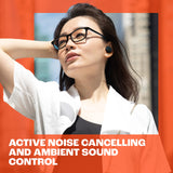 True wireless Noise Cancelling earbuds, JBL Pure Bass Sound, Bluetooth 5.3, 4-Mic technology for Crisp Calls (Black) JBL