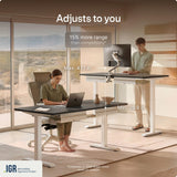 Desktronic HomeOne Standing Desk 60x30 — Ergonomic Sit Stand Home Office Desk