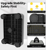 LIFTOZA 5-Level Adjustable Step Stool, 700 LBS Capacity Safety Bed Step for Seniors, Exercise Setp Platform, Portable Stair Assist for Elderly, Wide Step up for Kitchen, Car, Bedside & Shower, Grey