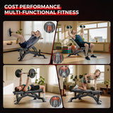 STACOO Weight Bench, Adjustable Workout Bench for Home Gym Full Body Workout, 1300LBS Weight Capacity Bench Press, Flat/Incline/Decline Bench