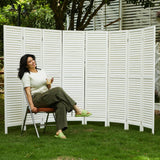 Room Dividers and Folding Privacy Screens, Wood Louvered Separators Divider Wall for Home Office