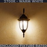 LUXRITE E12 Candelabra LED Light Bulbs 60 Watt Equivalent, 2700K Warm White, Enclosed Fixture Rated, Dimmable Chandelier Light Bulbs, 4.5W, 500 Lumens, HX10.5 Glass, Wet Rated, UL Certified (24 Pack)