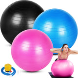 Honoson 3 Pcs Yoga Ball 55/65/75cm Exercise Ball for Working Out Birthing Pregnancy Gym Physical Therapy Balance Stability Fitness, Quick Pump Included Honoson