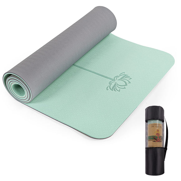 UMINEUX Extra Thick 1/3'' Non Slip Yoga Mats for Women, Eco Friendly TPE Fitness Exercise Mat with Carrying Sling & Storage Bag UMINEUX
