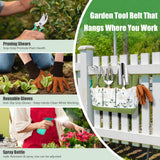 10-Piece Heavy Duty Garden Tool Set for Women, Rust-Proof Gardening Hand Tools with Durable Garden Tools Organizer Handbag