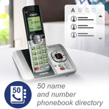 Phone Answering System with Caller ID/Call Waiting, 1 Cordless Handset, Silver/Black VTech