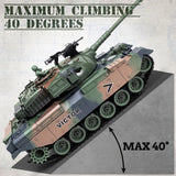 Supdex 1:18 RC Tank, 2.4Ghz US M60 Remote Control Tank Model Toys, 15 Channel Battle Military Toy with Smoke, Light Sound, Volume Switch, Army Toy for Adult and Kid