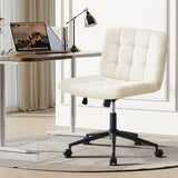 Furnimart Swivel Criss Cross Legged Chair with Wheels for Home Office
