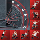 2026 Adjustable Weight Bench - 1000LBS Foldable Bench Press Workout Bench for Home Gym, Roman Chair & Incline Decline Flat Sit Up, Heavy Duty Full Body Dumbbell Fitness Bench