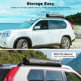 Portable Shower Tent for Camping Car Awning Privacy Shower Tent with Easy SUV/Truck Install Spacious Changing Room Waterproof, Black