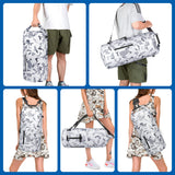 Smasrob 30L Waterproof Dry Bag with 20L Detachable Cooler, Dry Bag Cooler Backpack with Phone Pocket and Bottle Pouch, Suitable for Kayaking, Boating, Camping and Water Activities, Gray Camouflage