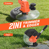 MAXLANDER 20V 13 Inch Electric Lawn Mower and 12 Inch Cordless Weed Wacker and 600CFM Cordless Leaf Blower Combo, Cordless Lawn Mower Set with 2 x 4.0Ah & 2 x 3.0Ah Batteries and Dual Chargers