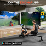 WENOKER Rowing Machine, Magnetic Rowing Machine for Home, Upgraded 32-Levels Resistance with Smart Electronic Knob, 350 LBS Weight Capacity, Compact Rower Machine Easy Assembly, App Supported