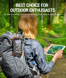 Solar Charger Power Bank 10,000mAh, Portable Wireless Charger, 20W Fast Charging External Battery Pack with USB C BLAVOR