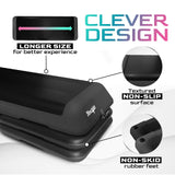 Yes4All Adjustable Workout Aerobic Exercise Step Platform Health Club Size with 4 Adjustable Risers Included and Advanced Risers Options - Black