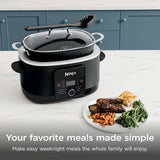Ninja® 12-in-1 PossibleCooker™ PLUS | 8.5-qt - Sous Vide & Proof Multi-Cooker | Slow Cooker, Dutch Oven & More | Glass Lid & Integrated Spoon | Nonstick | Oven Safe Pot to 500°F | Black | MC1010
