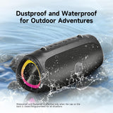 TAZATA Portable Loud Bluetooth Speaker, 90W (Peak) Large Subwoofer Speakers Wireless Bluetooth 5.3 with Powerbank USB Charge Out,Rugged Outdoor for Party,Beach,Golf,Pool,Shower,Valentines Day Gifts