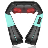 Neck and Back Massager with Soothing Heat, Electric Deep Tissue 3D Kneading Massage Pillow for Shoulder Nekteck