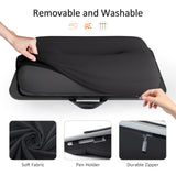 Lap Desk, Lap Desk with Cushion, Fits up to 17 inch Laptop, Pillow Designed, Portable Laptop Stand (Black) MillHome