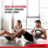 RBX Cement Kettlebell with Shock-Proof Plastic Coating - Kettlebell Sets for Home Gym and CrossFit Training, Comes in 4 Weight Options RBX