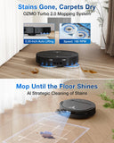 ECOVACS DEEBOT T50 Omni Robot Vacuum and Mop, 3.19” Ultra-Slim, 15,000Pa Suction, ZeroTangle 2.0, TruEdge Edge Cleaning, AIVI 3D Obstacle Avoidance, Auto Mop Wash & Dry, Self-Emptying