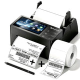 Phomemo 300DPI 4" Touchscreen Wi-Fi 4x6 Thermal Shipping Label Printer & 500Pcs 4X6 Thermal Labels