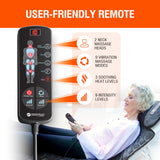 Powermat Full Body Massage Mat with Heat - Shiatsu Back Massager Pad for Bed, Chair & Recliner - Electric Vibrating Heating Pad - Whole Body Massager Mat for Pain Relief - Massage Mattress by Powerfit