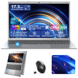 HPIKVAR 17.3″Windows11 Home Laptop RAM 16GB SSD 256GB Office 2024