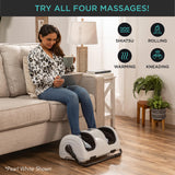 Best Choice Products Heated Shiatsu Foot Massager for Pain Relief, Plantar Fasciitis, Neuropathy, Blood Circulation w/Compact Design - Rose Gold
