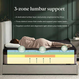 Zinus 14 Inch King Lumbar+ Premium Memory Foam Mattress, Medium Firm