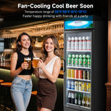 BODEGACOOLER Commercial Beverage Refrigerator, 240 Cans & 160 Bottles, Display Refrigerator For Beer,Soda, Merchandiser Refrigerator