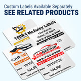 McAuley Labels Oil Change Sticker Printer Machine - Godex RT200i Next Service Reminder Stickers Printer System Set - Fully Programmed Package - Comes with 1000 Custom Oil Labels, Ribbon & Keyboard