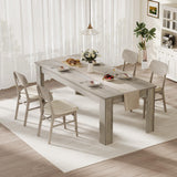 Garvee 71" Farmhouse Dining Table for 6-8 People, Rectangular Kitchen Table