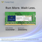 Timetec 16GB KIT (2x8GB) DDR4 2666MHz (PC4-2666V) PC4-21300 SODIMM Laptop RAM