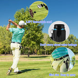 GOLDGE 10pcs Complete Golf Essentials Kit - Including Pro Club Brush Cleaner with Retainer Clip (4 Stencils & 4 Markers)