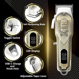 Professional Hair Clippers for Men With Extremely Heavy Duty Cutting Performance, Cordless Clippers for Hair Cutting, Quiet Hair Trimmer for Men and Kids, Mens Clippers and Trimmer, Barber Clippers