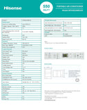Hisense Smart SACC 8,000 BTU Dual Hose Portable Air Conditioner with Heat Pump, 4-modes (Cool, Heat, Fan, Dehumidifier)
