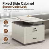 HHEvergreenEnsemble Executive Desk with Double-Layer Tabletop (125.98IN)
