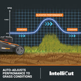 WORX Nitro 21" Cordless Lawn Mower, Brushless Electric Mower for 1/2 Acre, Push Lawn Mower with 7-Position Height Adjustment, 2 × 5.0 Ah Batteries & Charger Included, WG752