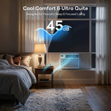 ZAFRO 10000 BTU Window Air Conditioner Unit Cools Up to 450 Sq.Ft.,Window AC Units with Dehumidifier, 4 Fan Speed, Energy Saving with Remote for Bedroom,Small Rooms,White
