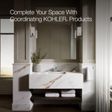 KOHLER 2214-0 Ladena Rectangular Undermount Bathroom Sink With Curved Bottom, 20-7/8" W X 14-3/8" L, White