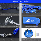 Fishing Cast Net with Aluminum Ring 3/8 Mesh for Saltwater (Gray Sinkers 3/8 Monofilament, 6FT / 180cm Radius Drasry