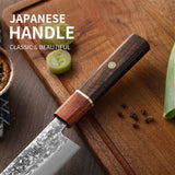 XCHIEF PRO Japan Knife Set, High Carbon Steel Japan Nakiri Santoku Knife Set, Hand Forged Meat Cleaver Butcher Knife with Accessories for Kitchen, Camping BBQ Knives Set with Bag
