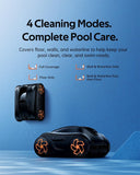 iGarden Robotic Pool Cleaner, 6.5H Runtime Cordless Pool Vacuum, Dual Filtration, Turbo Mode, Smart Navigation, Touchscreen Control, for Inground & Above-Ground Pools, Obsidian
