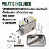 Meat Grinder, 1.0 HP Stainless Steel Electric Meat Grinder Machine, Ideal for Heavy Use LEM